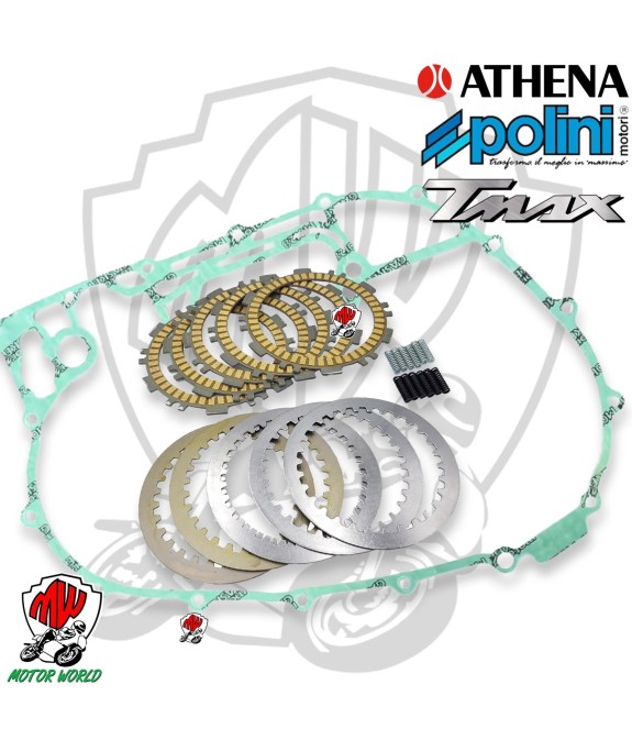 KIT DISCHI FRIZIONE RACING POLINI + GUARNIZIONE YAMAHA T-MAX 500 TMAX 2001-2011