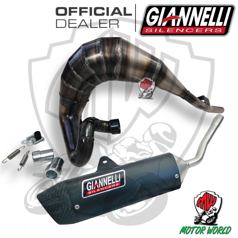 Scarico Completo Giannelli Sonic Black Alluminio BETA RR 50 MOTARD TRA 2021 2022