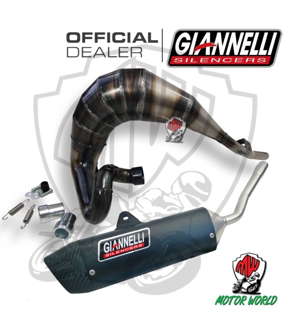 Scarico Completo Giannelli Sonic Black Alluminio BETA RR 50 MOTARD TRA 2021 2022