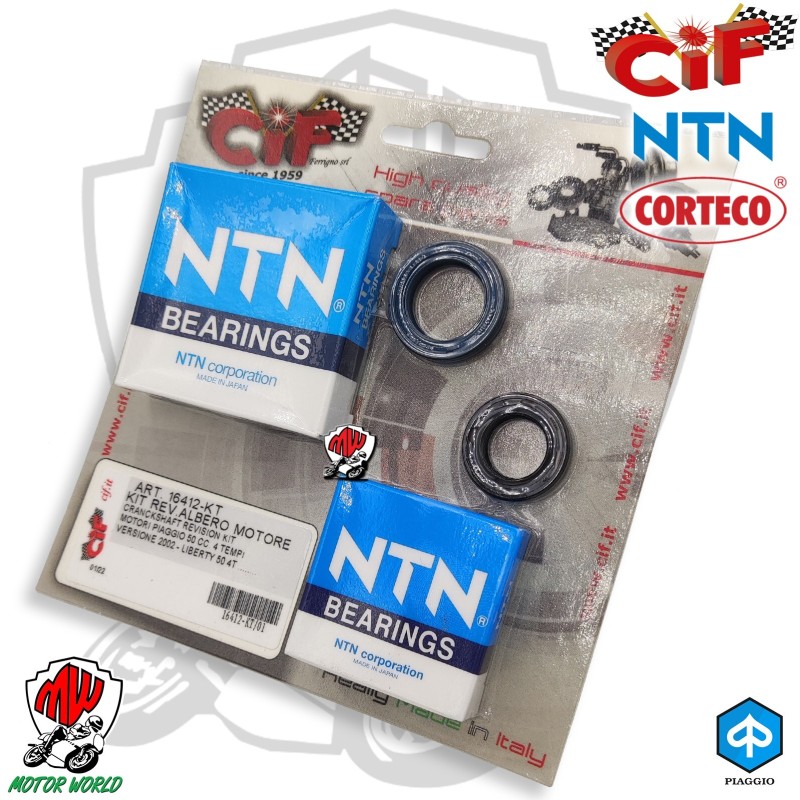 KIT REVISIONE ALBERO MOTORE PIAGGIO 50 4T VERSIONE 2002 - ET2 LX 50 4T
