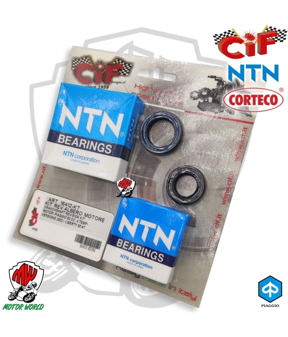 KIT REVISIONE ALBERO MOTORE PIAGGIO 50 4T VERSIONE 2002 - ET2 LX 50 4T