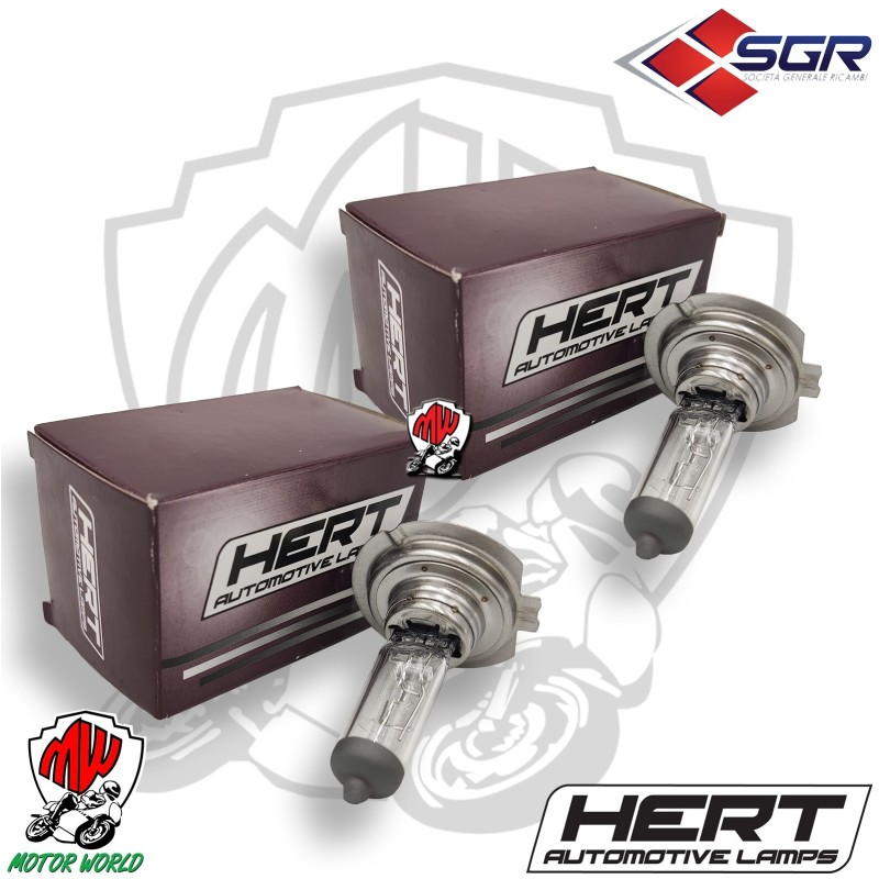 COPPIA LAMAPDE H7 12V 55W RICAMBIO PER LE ORIGINALI LUCE STANDARD HERT