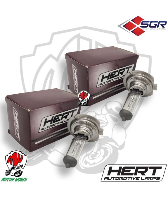 COPPIA LAMAPDE H7 12V 55W RICAMBIO PER LE ORIGINALI LUCE STANDARD HERT