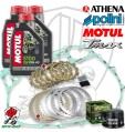 KIT FRIZIONE POLINI GUARNIZIONE MOTUL 5100 10W40 FILTRO YAMAHA T-MAX 500 2001/11