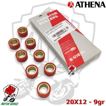 KIT RULLI MASSETTE VARIATORE ATHENA 20X12 - 9,0 GRAMMI