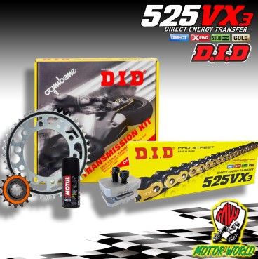 KIT TRASMISSIONE CATENA DID CORONA PIGNONE BENELLI 500 TRK 502 X 2021 2022 2023