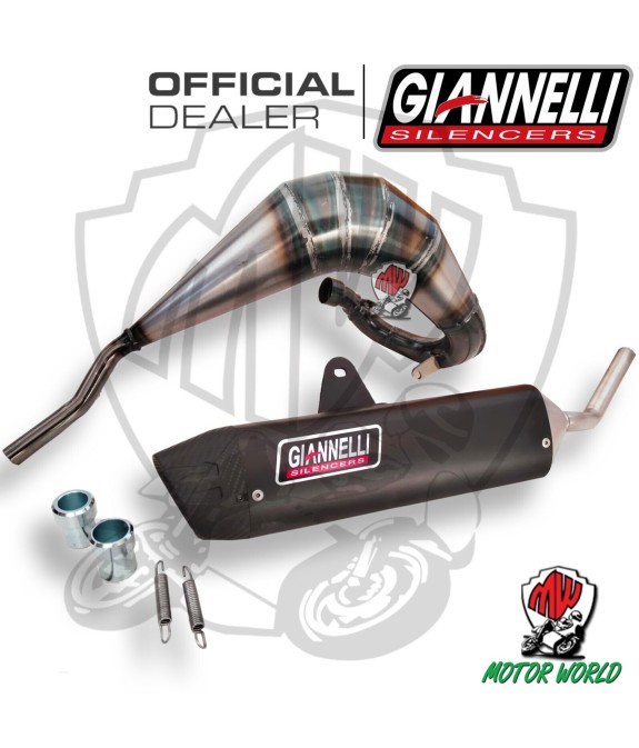 Kit Marmitta enduro 2T+Silenz. Sonic allum. dark Fantic Motor XE 50 ENDURO 2021