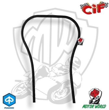 Profilo Bordo scudo NERO plastificato Vespa 50 Special R 125 Et3 PX PE 200 T5
