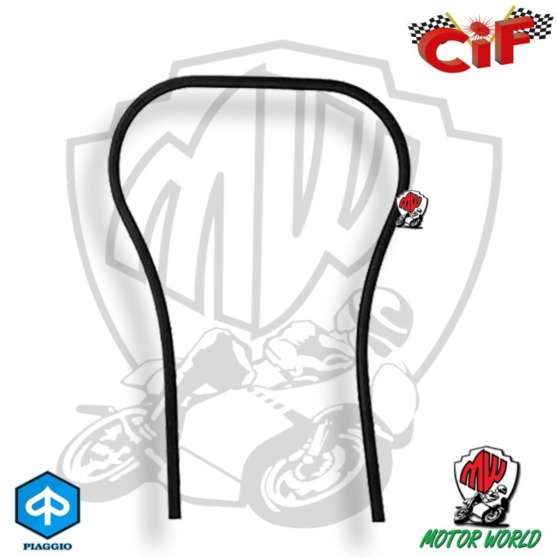 Profilo Bordo scudo NERO plastificato Vespa 50 Special R 125 Et3 PX PE 200 T5