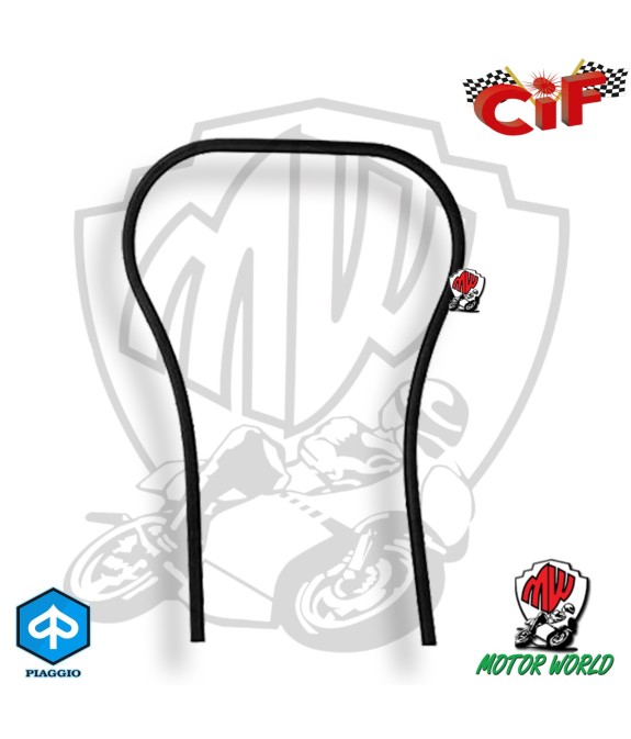 Profilo Bordo scudo NERO plastificato Vespa 50 Special R 125 Et3 PX PE 200 T5