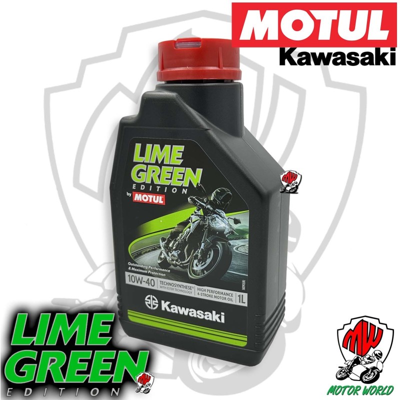 1 Litro OLIO MOTORE MOTUL KAWASAKI LIME GREEN 10W40 SPECIFICO Z900 Z900RS