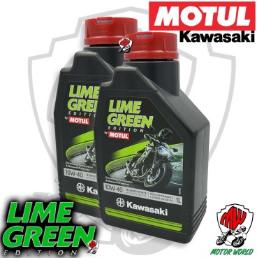 2 LITRI OLIO TECHNSYNTHESE MOTUL LIME GREEN 10W40 KAWASAKI
