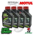 4 LITRI OLIO TECHNSYNTHESE MOTUL LIME GREEN 10W40 KAWASAKI
