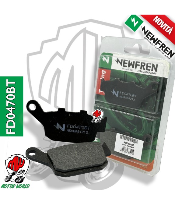FD0470BT PASTIGLIE FRENO POSTERIORI ORGANICHE NEWFREN