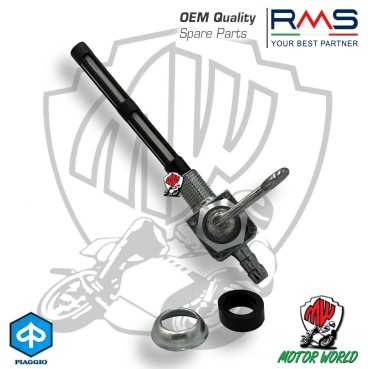 NUOVO RUBINETTO BENZINA CICLOMOTORE UNIVERSALE 10 x 1 mm USCITA DRITTA