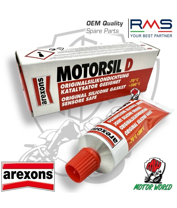 AREXONS MOTORSIL D 60GR ROSSA GUARNIZIONE SILICONICA PER MOTORE MASTICE