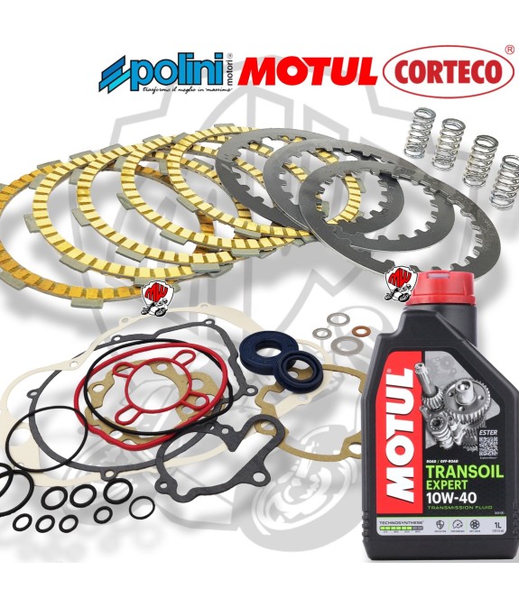 Kit frizione dischi molle Polini Olio Guarnizione Minarelli AM6 AM345 VENT 50