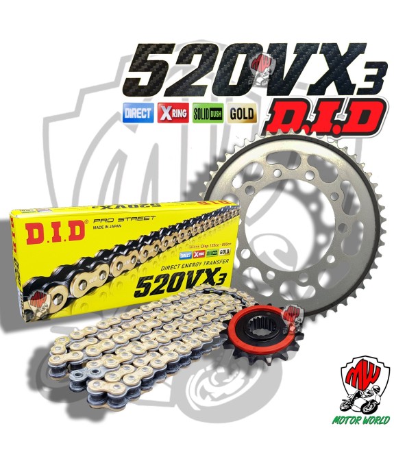 KIT TRASMISSIONE CATENA DID CORONA PIGNONE KAWASAKI ER-5 500 TWISTER 2005 2006