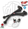 COPPIA LEVE FRENO FRIZIONE NERE + 2 VITI Vespa PX 125 150 200 PE Arcobaleno
