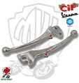 COPPIA LEVE CROMATE FRENO FRIZIONE VESPA PX 125 150 200 FRENO DISCO