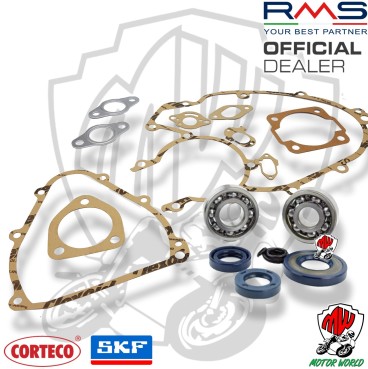 KIT REVISIONE MOTORE GUARNIZIONI CUSCINETTI PARAOLI  VESPA 50 SPECIAL R L N