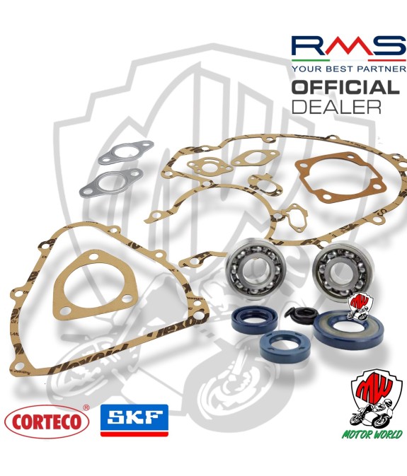 KIT REVISIONE MOTORE GUARNIZIONI CUSCINETTI PARAOLI  VESPA 50 SPECIAL R L N