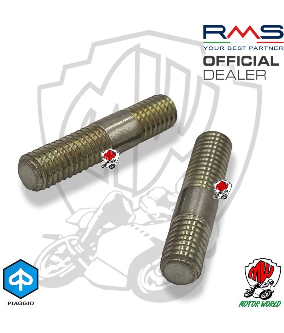COPPIA PRIGIONIERI SCARICO M6X26 mm. SCOOTER PIAGGIO 50 125 150