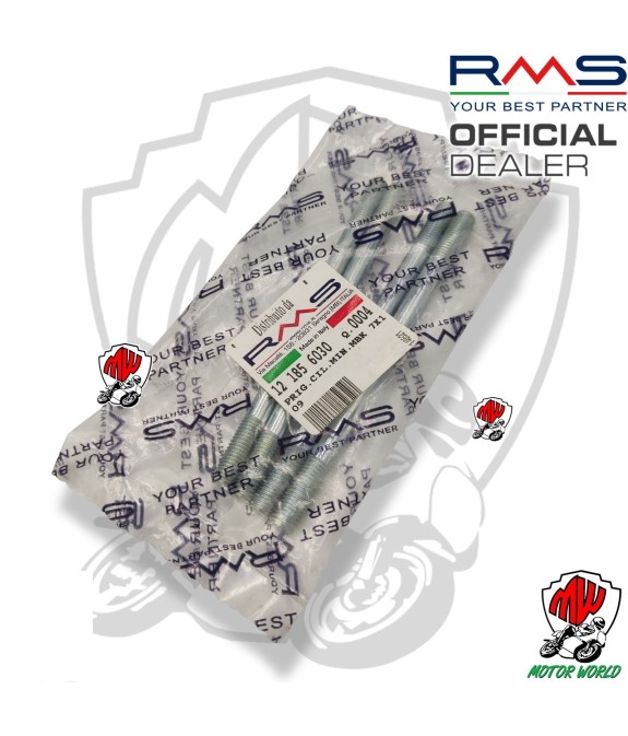 121856030 KIT CONFEZIONE 4 PEZZI PRIGIONIERO CILINDRO 7X109 FOR YAMAHA JOG