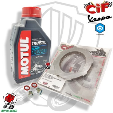 Kit olio motore trasmissione + frizione Vespa PX PE Arcobaleno 125 150 200