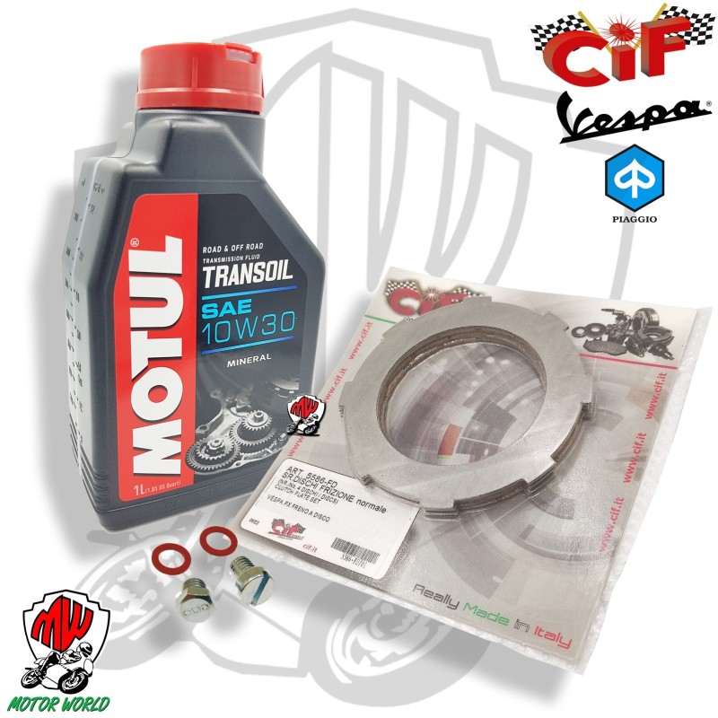 Kit olio motore trasmissione + frizione Vespa PX PE Arcobaleno 125 150 200