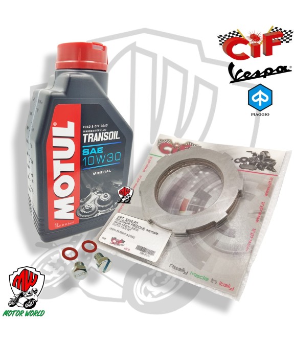 Kit olio motore trasmissione + frizione Vespa PX PE Arcobaleno 125 150 200