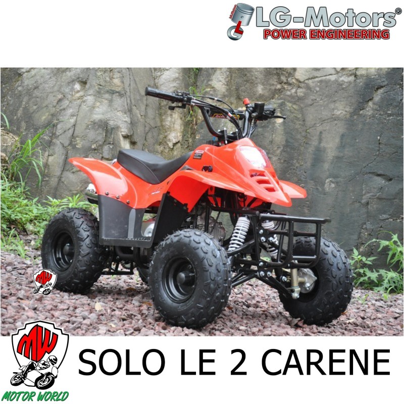 KIT 2 carene anteriore e posteriore verniciate colore rosso Quad 4T no adesivi