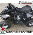 KIT 2 carene anteriore e posteriore verniciate colore NERE Quad 4T no adesivi