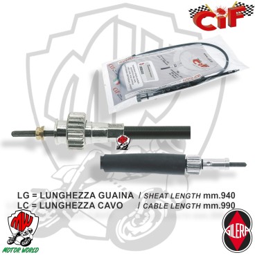CAVO E GUAINA TRASMISSIONE TACHIMETRO CONTAKM PER GILERA 50 RUNNER 1999 2000