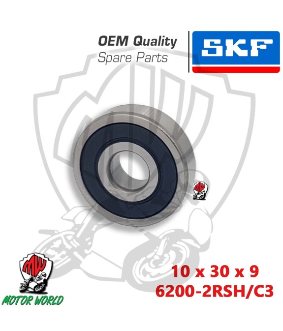 CUSCINETTO RUOTA POSTERIORE SKF 6200-2RSH C3 PIAGGIO VESPA 50 FL2 90 R L N