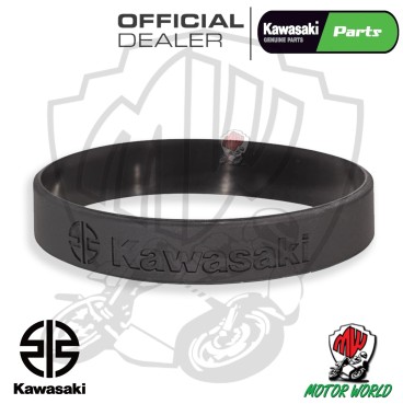 BRACCIALE DA POLSO IN SILICONE ORIGINALE KAWASAKI NERO IDEA REGALO COMPLEANNO