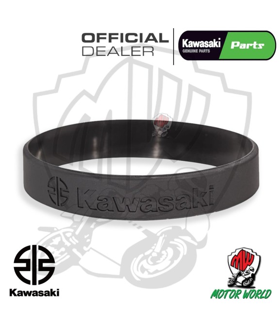 BRACCIALE DA POLSO IN SILICONE ORIGINALE KAWASAKI NERO IDEA REGALO COMPLEANNO