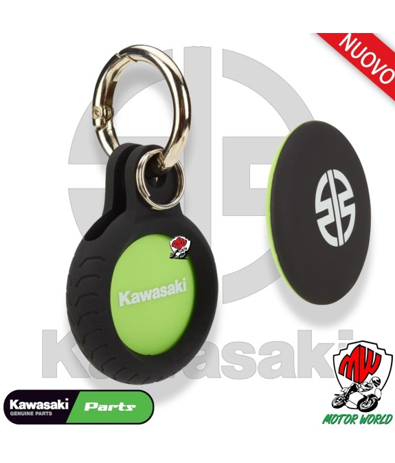 Portachiavi Orginale Kawasaki a forma di pneumatico con tag removibile