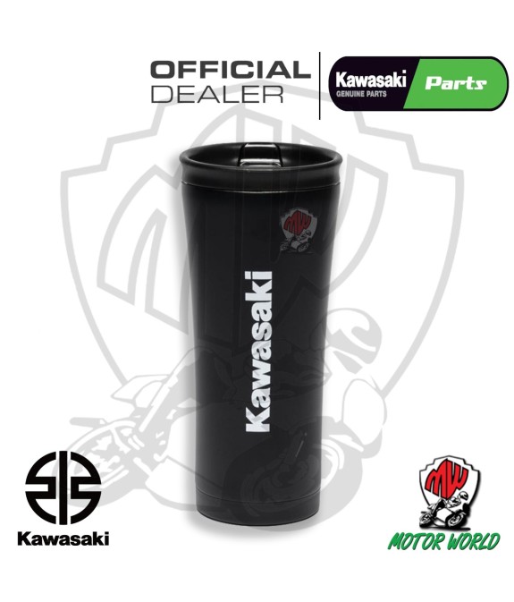 TAZZA BICCHIERE ACCIAIO ORIGINALE KAWASAKI 500 ml IDEA REGALO NATALE COMPLEANNO