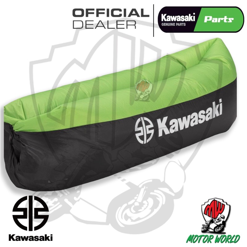 LETTO LETTINO GONFIABILE CAMPEGGIO CAMPING IDEA REGALO NATALE ORIGINALE KAWASAKI