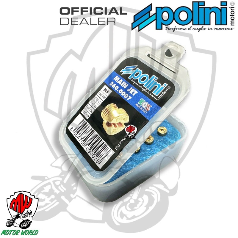 KIT 10 GETTI MASSIMO MINIMO  POLINI M 5 PER CARBURATORI DELL'ORTO DA 110 A 128