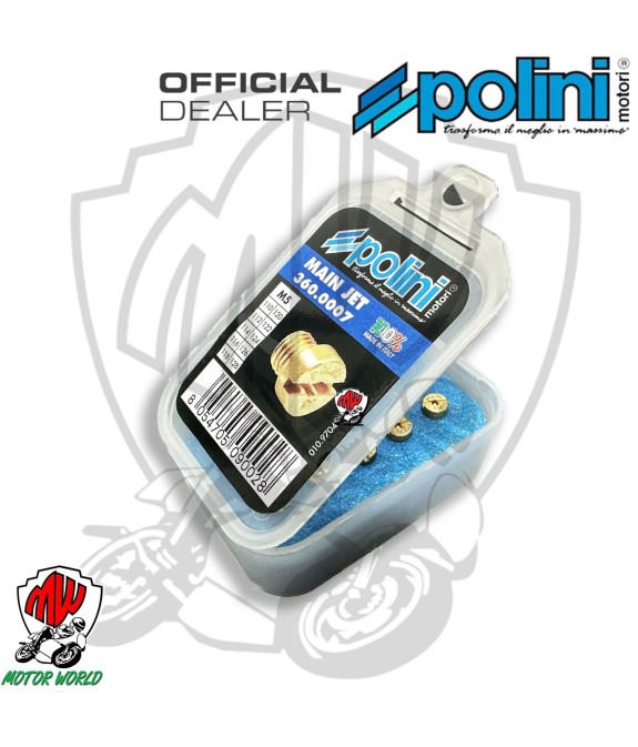 KIT 10 GETTI MASSIMO MINIMO  POLINI M 5 PER CARBURATORI DELL'ORTO DA 110 A 128