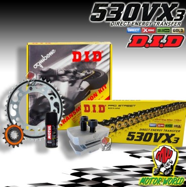KIT TRASMISSIONE CATENA DID CORONA PIGNONE SUZUKI GSX-R 1000 2001 - 2006