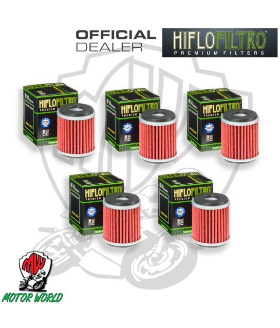 KIT 5 FILTRI FILTRO OLIO HIFLO HF140 Yamaha YP 125 X-Max 2020