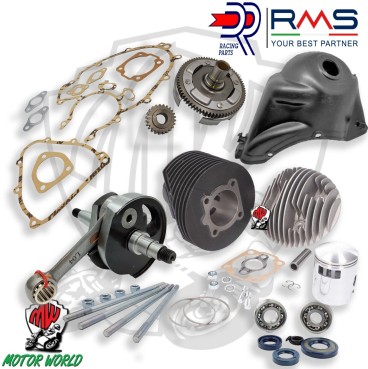 KIT MODIFICA COMPLETO APE 50 GRUPPO TERMICO ø57 DR 130 + ALBERO MOTORE CONO 20