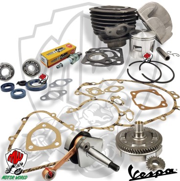 GRUPPO TERMICO D.55 102cc ALBERO MOTORE + CUSCINETTI PER VESPA 50 PK XL RUSH HP