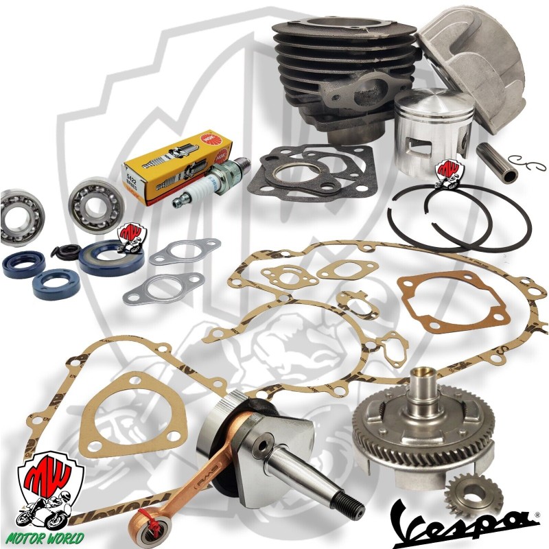 GRUPPO TERMICO D.55 102cc ALBERO MOTORE + CUSCINETTI PER VESPA 50 PK XL RUSH HP