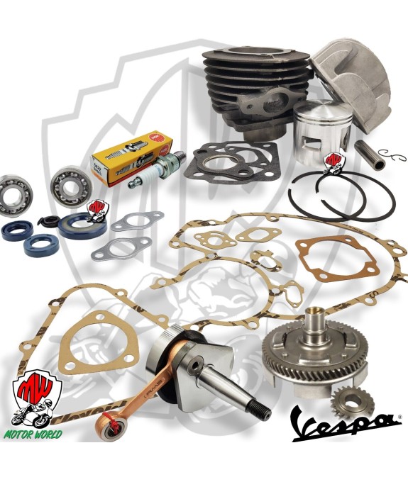 GRUPPO TERMICO D.55 102cc ALBERO MOTORE + CUSCINETTI PER VESPA 50 PK XL RUSH HP