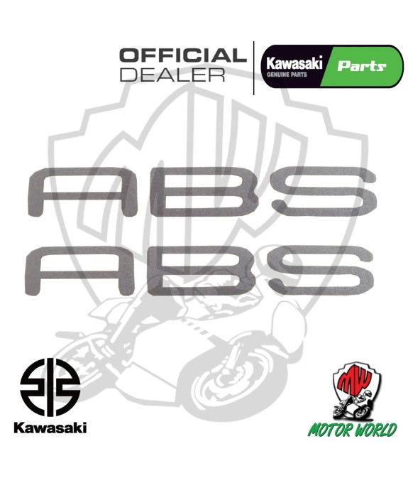 COPPIA ADESIVI ABS PARAFANGO KAWASAKI ZZR 1400 2006 - 2011