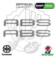 COPPIA ADESIVI ABS PARAFANGO KAWASAKI ZZR 1400 2006 - 2011